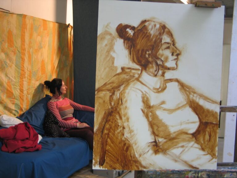 Mariëlle in het atelier