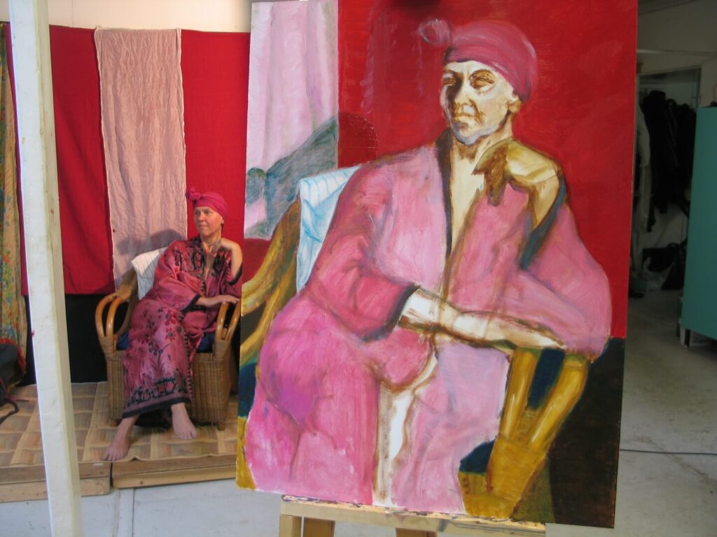 Emi in het atelier